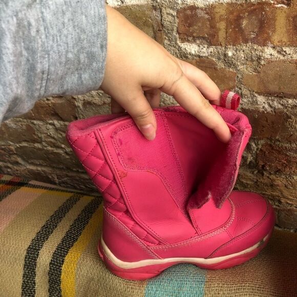 Girls Pink winter snowboots - Picture 7 of 9